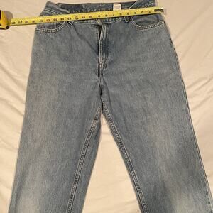 Vintage Levis 550 Jeans Women’s 14 Mis M Blue Relaxed Stretch Tapered Leg